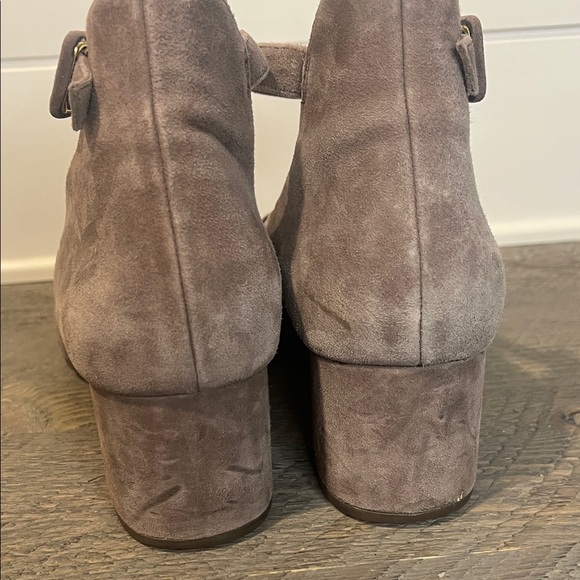 ROCKPORT Taupe suede/nubuck Novalie ankle strap pump. Comfort brand! Size 10 - Picture 5 of 8